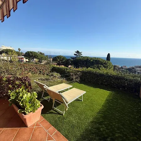 דירה Bilocale Vista Mare Con Giardino Privato E Piscina